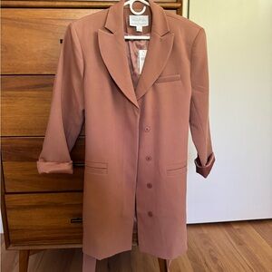 Anthropologie Mare Mare Classic Tie Blazer Coat